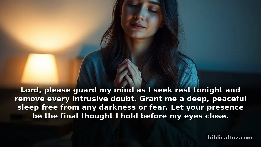Heartfelt Prayer for Protection From Evil Thoughts to Help With Nighttime Anxiety