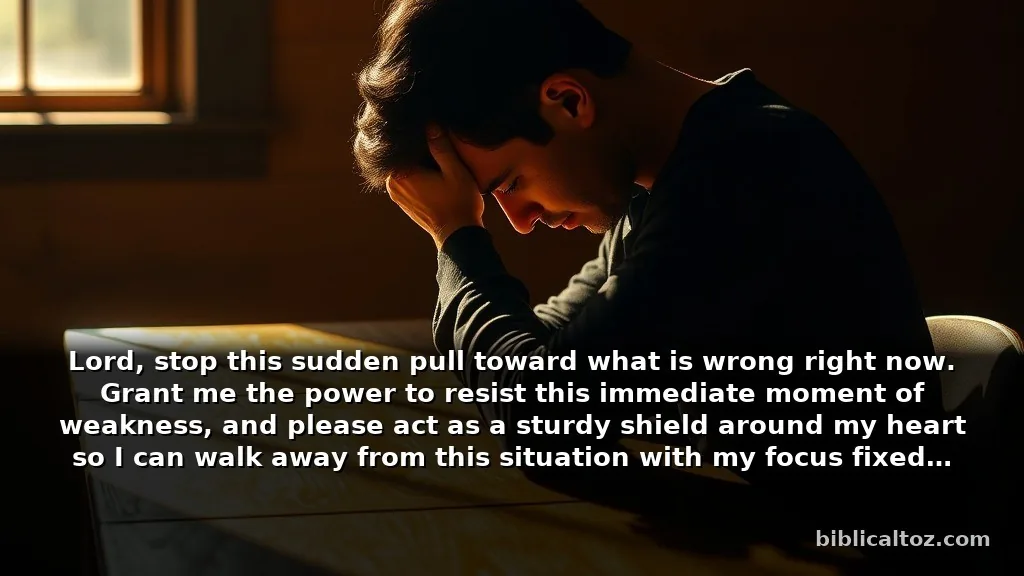 Short Prayer for Protection From Temptation for Quick Relief