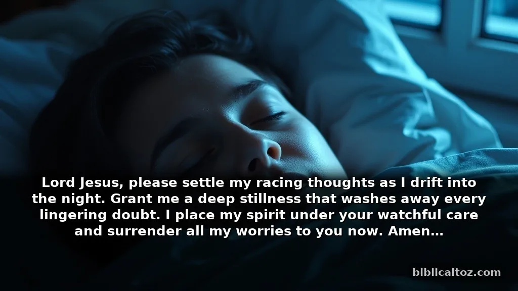 Short Prayer for Protection While Sleeping to Quiet the Mind