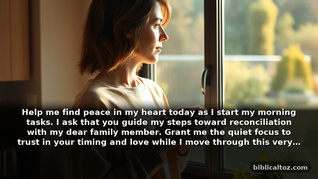 Short Prayer for Reconciliation With Family for Busy Mornings