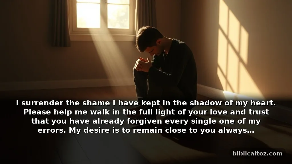 Prayer for Repentance About Letting Go of Hidden Sins
