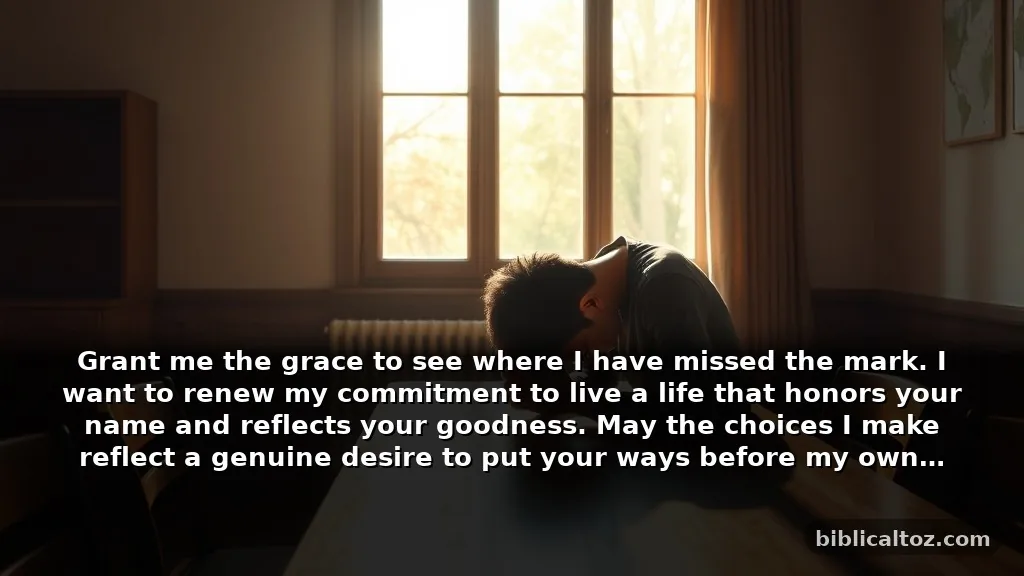 Short Prayer for Repentance for Daily Cleansing