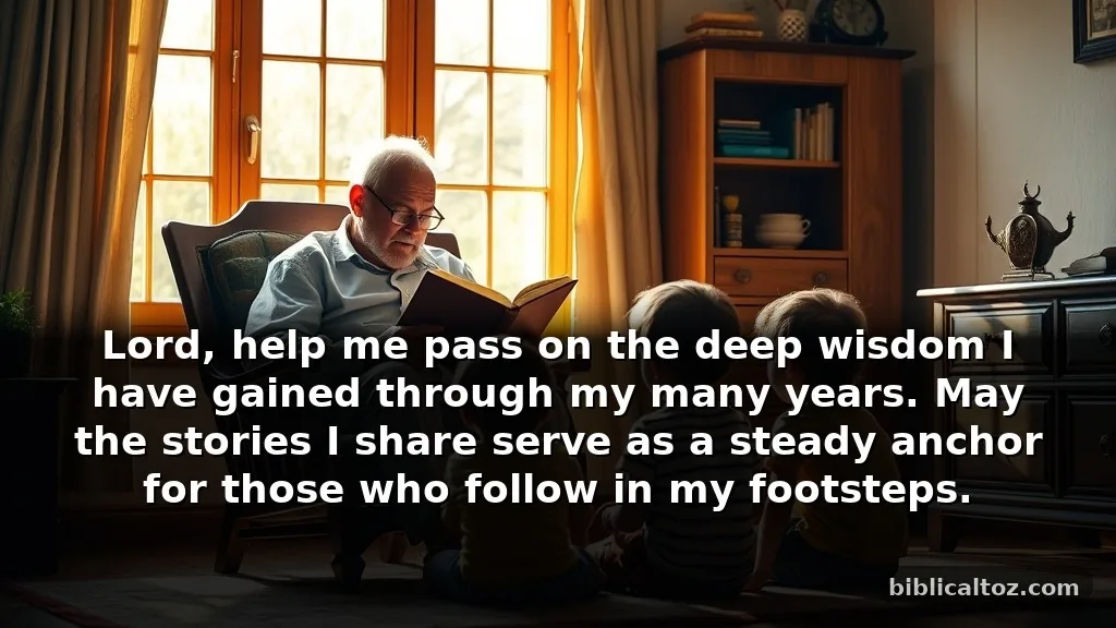 Meaningful Prayer for Seniors Wishing to Leave a Lasting Legacy
