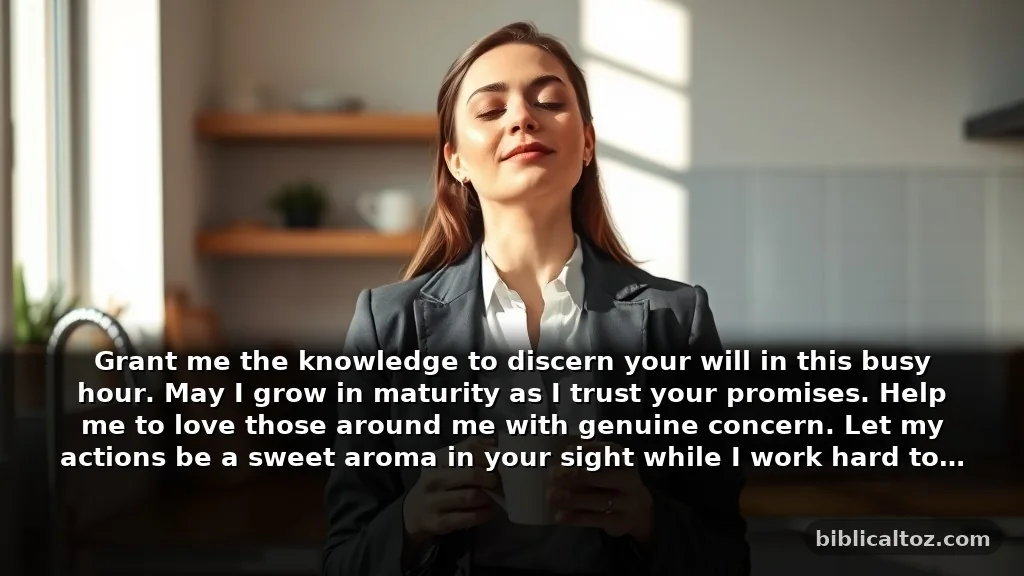 Short prayers for spiritual maturity for busy mornings