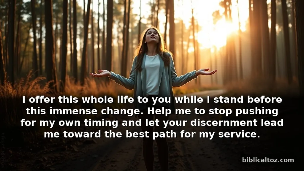 Prayer for Surrender to God for Guidance in Making Big Decisions