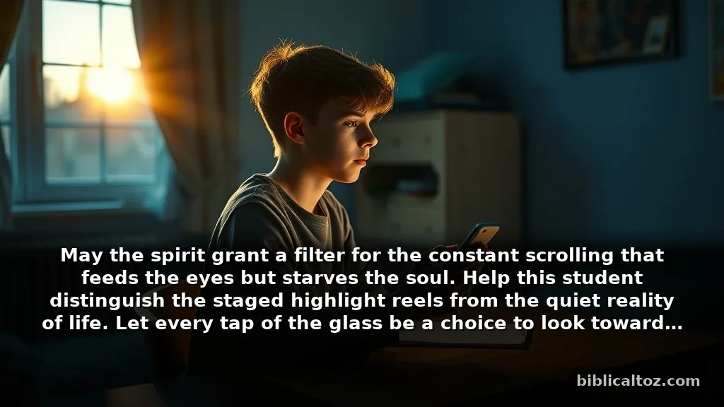 Clever Prayer for Teenagers About Digital Media and Influences
