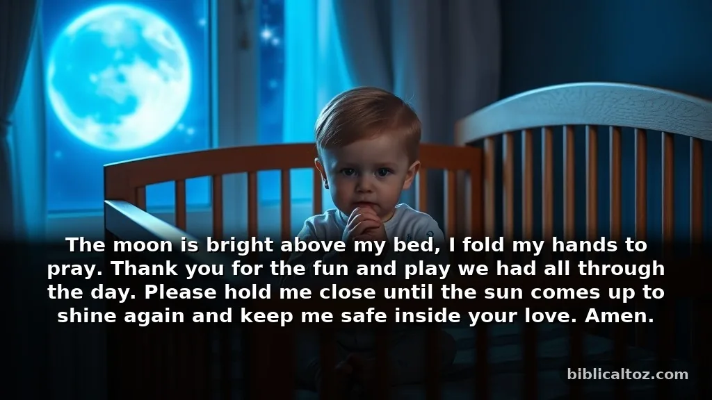 Cute rhyming prayer for toddlers to learn about God
