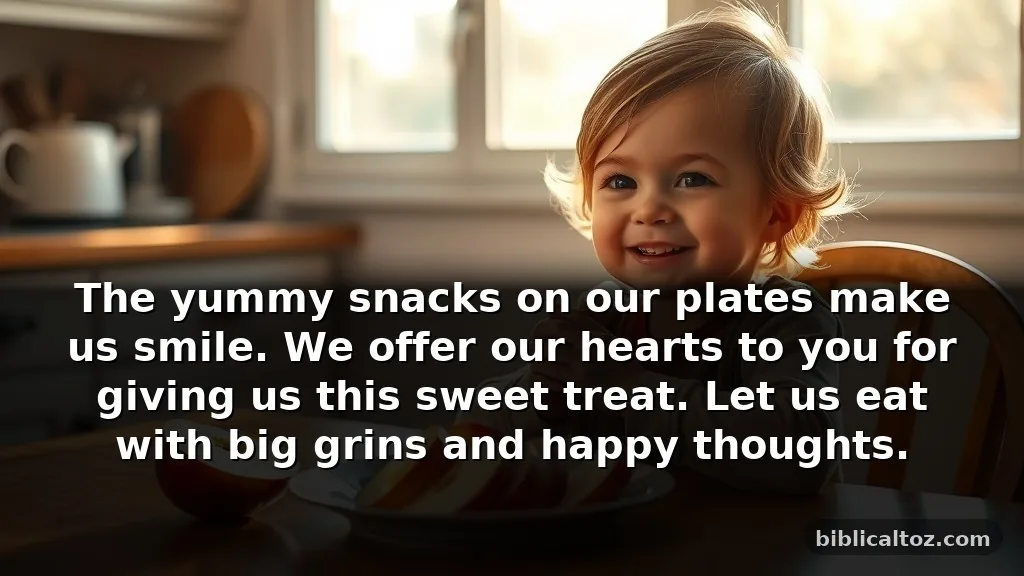 Simple gratitude prayer for toddlers to say before meals