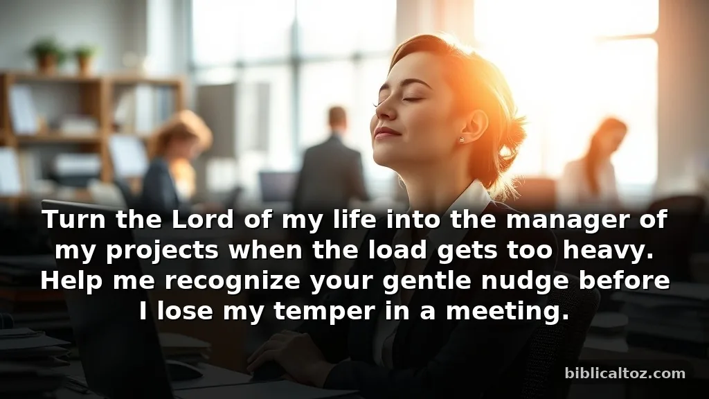 Clever prayer to hear God's voice for navigating a difficult workplace