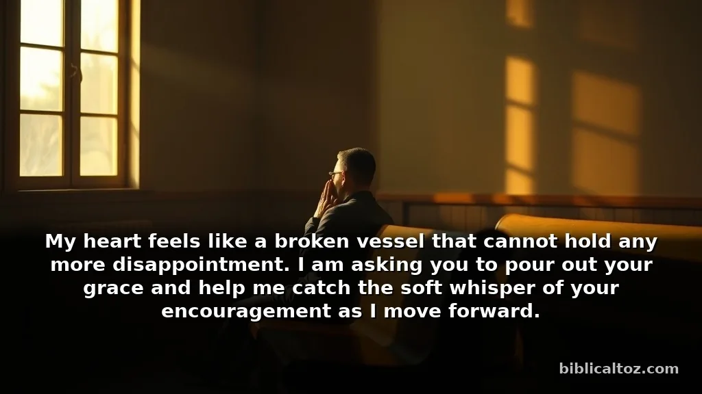 Heartfelt prayer to hear God's voice for healing a broken heart