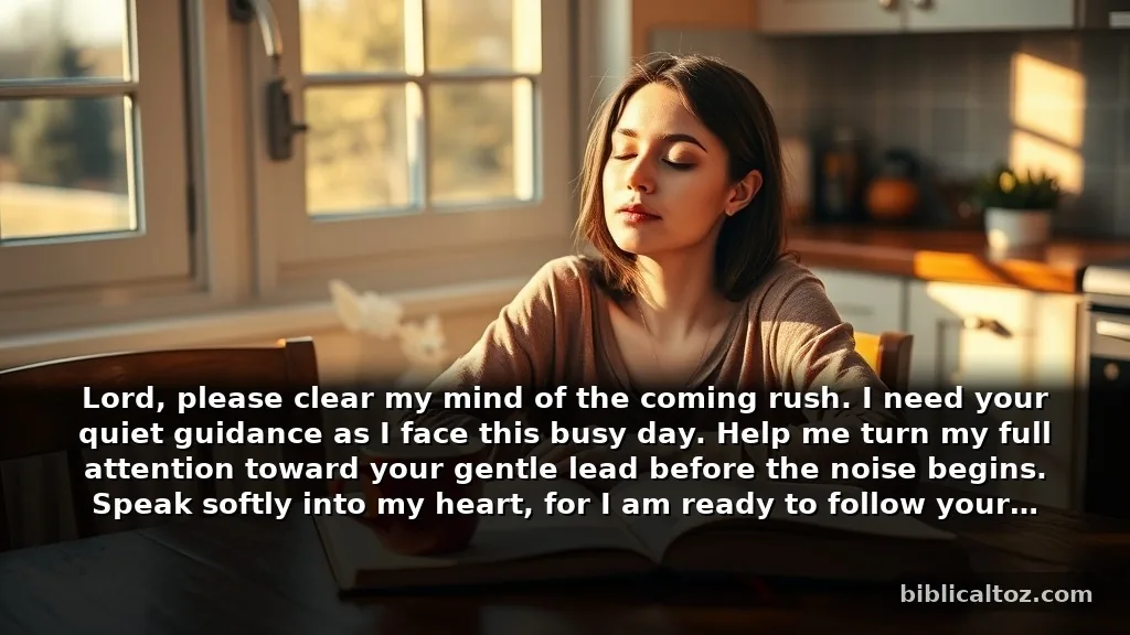 Short prayers to hear God's voice for busy mornings