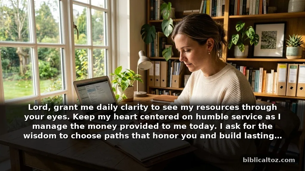 Short Prayers for Financial Wisdom and Stewardship for Busy Mornings