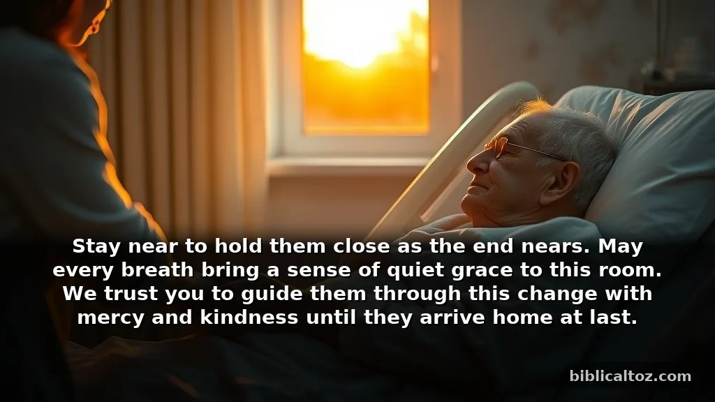 Short prayers for the final moments of life to recite at the bedside