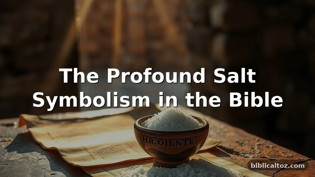 salt symbolism in the Bible