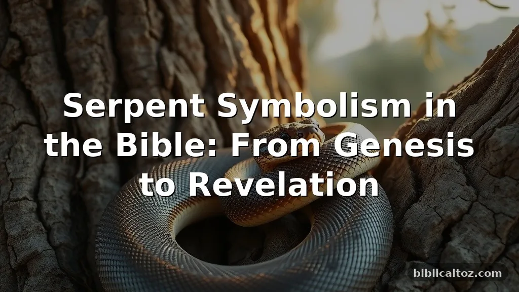 serpent symbolism in the Bible