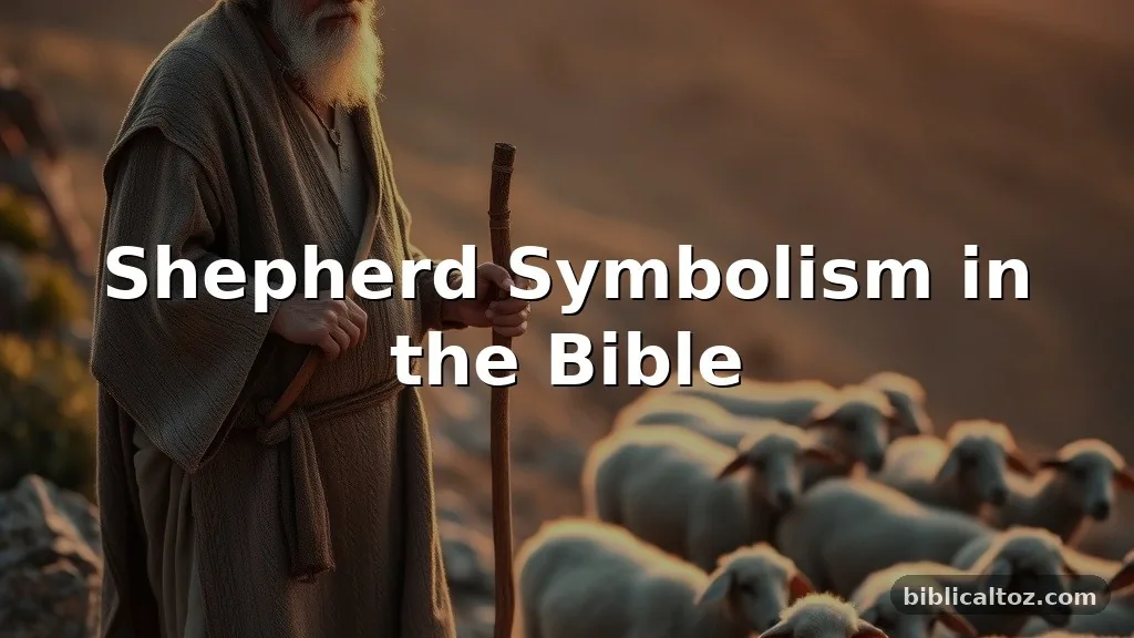 shepherd symbolism in the Bible