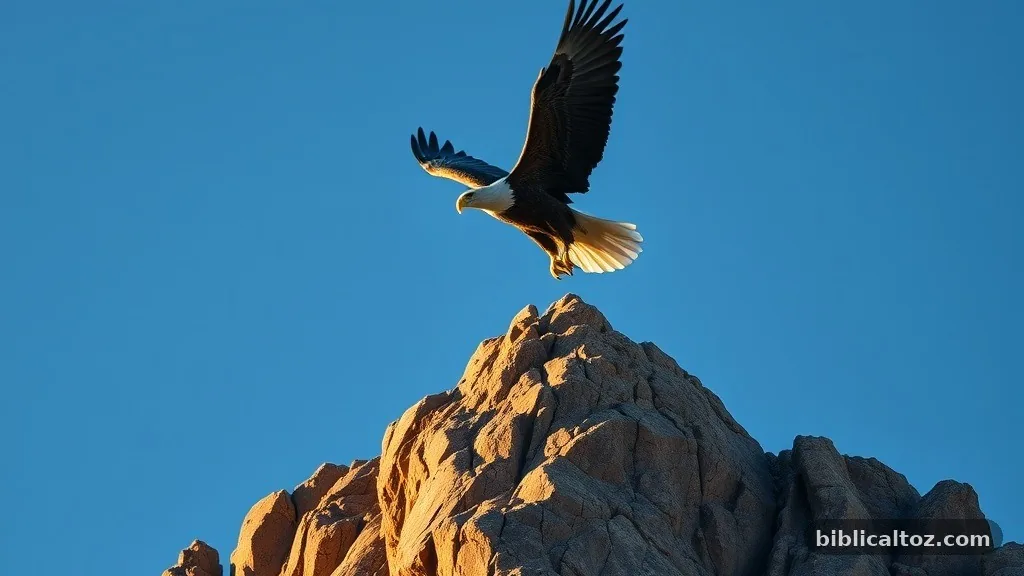 Spiritual Renewal and Strength - eagle symbolism in the Bible
