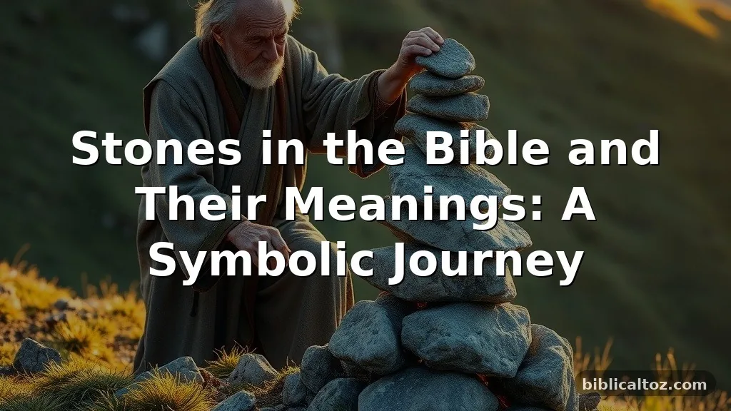 stones in the Bible and their meanings