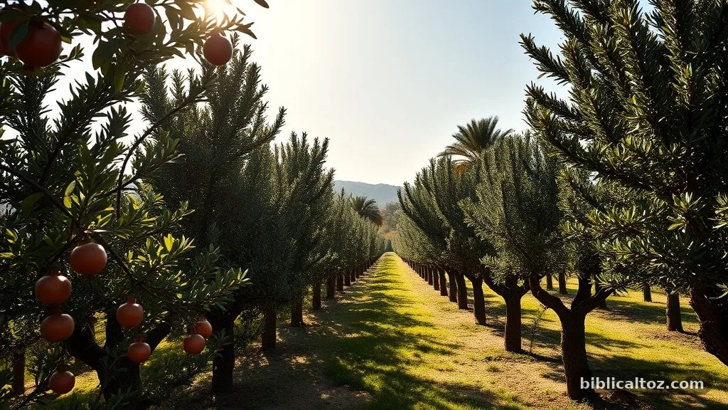 The Seven Species and Agricultural Symbolism - trees in the Bible and their meanings
