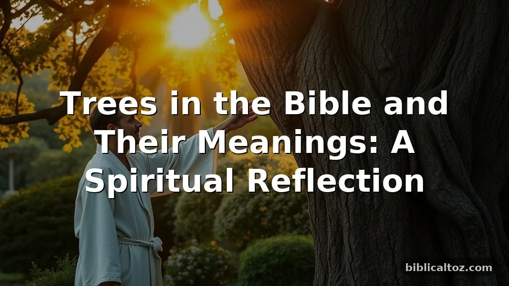 trees in the Bible and their meanings