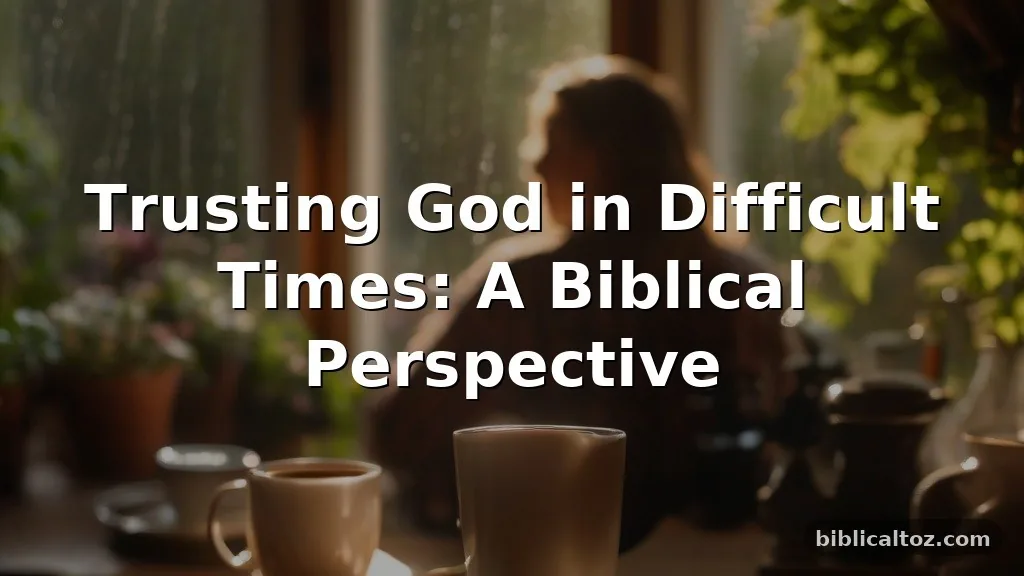 Trusting God in Difficult Times
