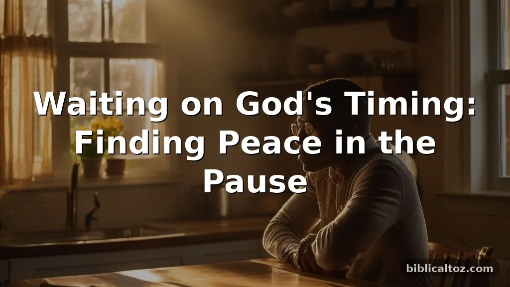 Waiting on God's Timing