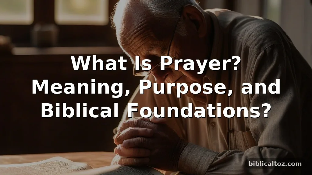 What Is Prayer?