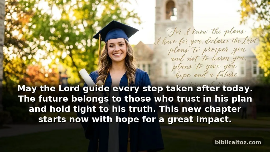 Short Bible Verses for High School Graduates for Instagram Captions