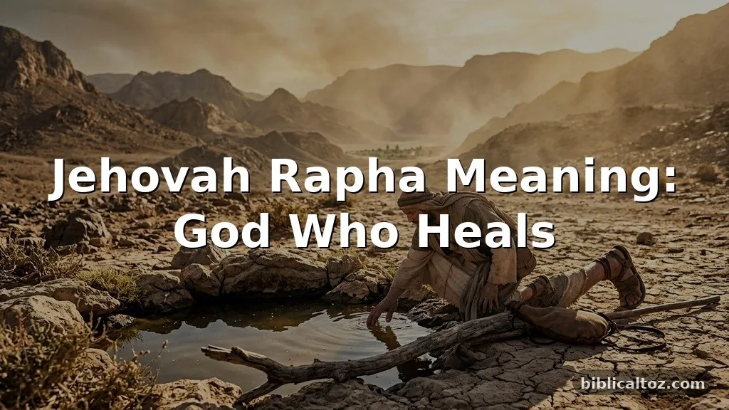 Jehovah Rapha Meaning