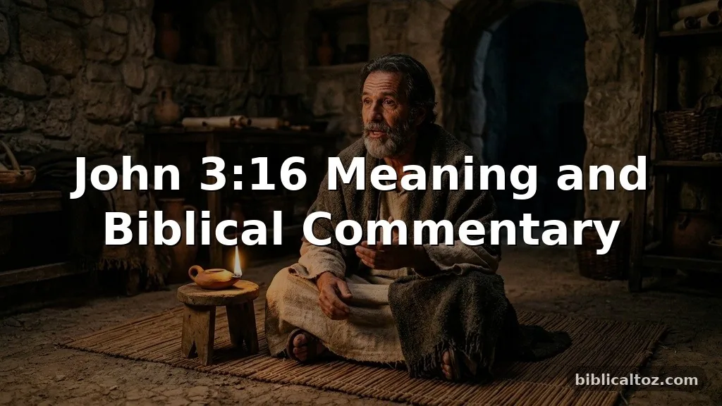 John 3:16 Meaning and Biblical Commentary