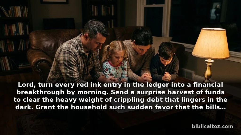 Clever Midnight Prayer Points with Scriptures for Family & Protection About Financial Breakthroughs