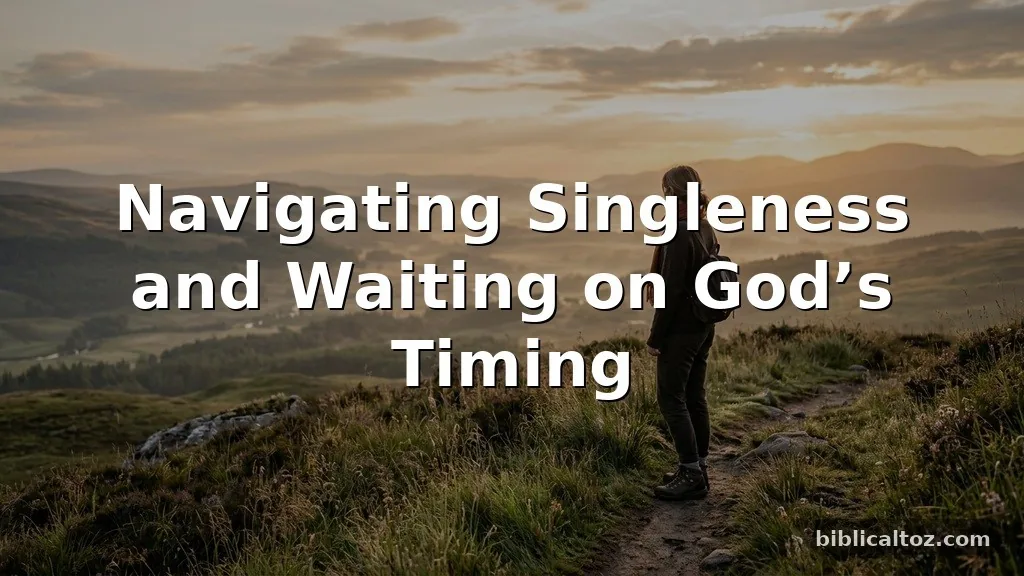 Navigating Singleness and Waiting on God’s Timing