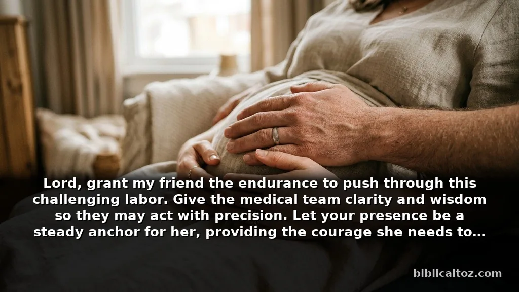 When you need a prayer for safe delivery of baby for a friend during difficult labor