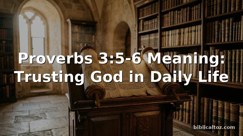 Proverbs 3:5-6 Meaning