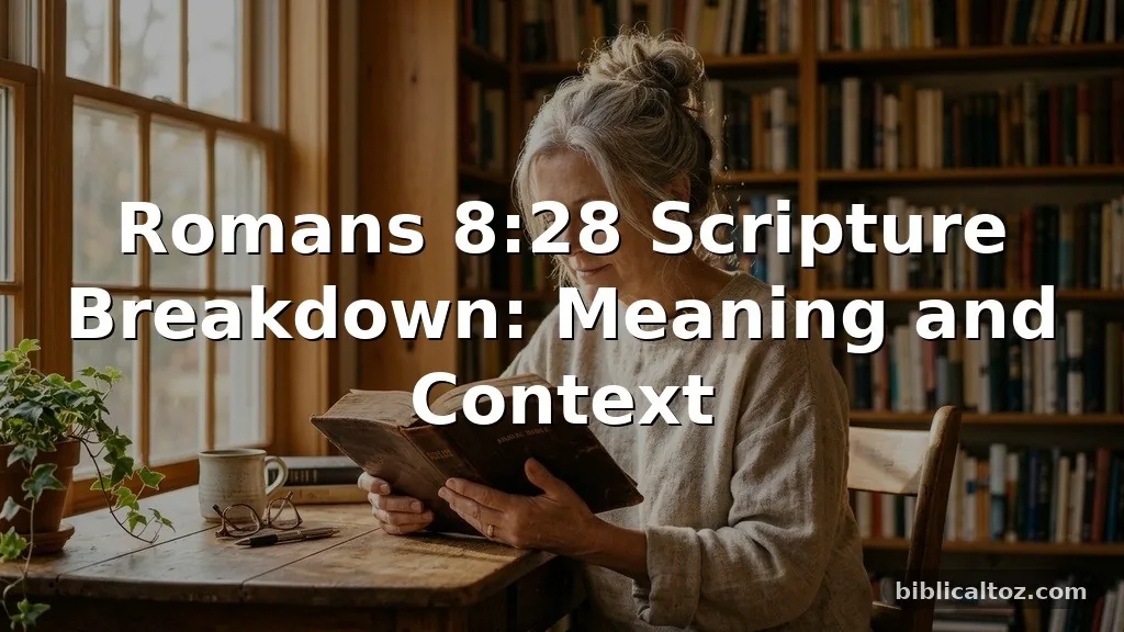 Romans 8:28 Scripture Breakdown