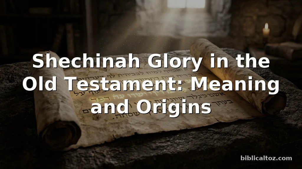 Shechinah Glory in the Old Testament