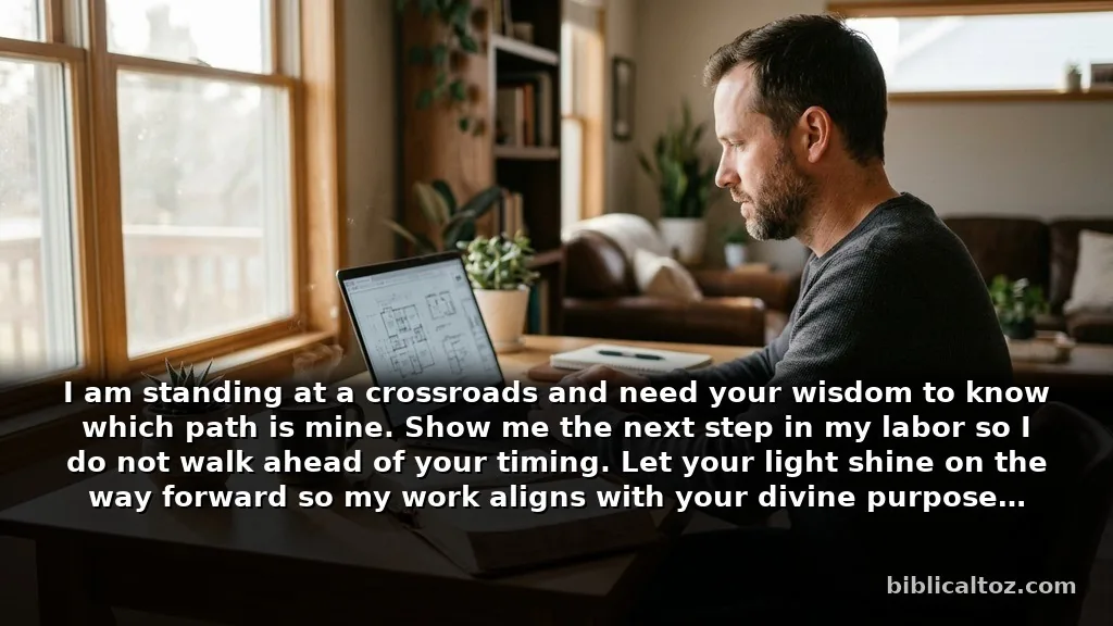 Practical Bible verses about waiting for guidance in his work