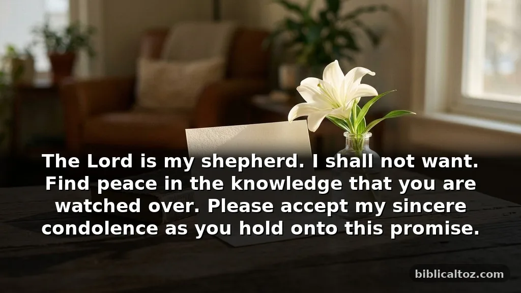 Short Bible Verses for Grief and Comfort for Cards