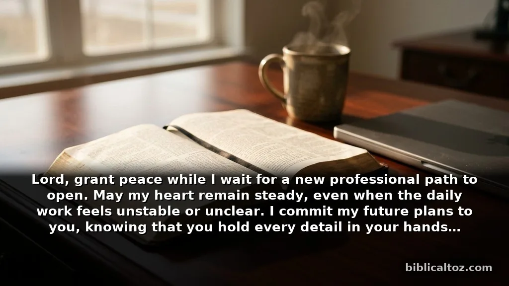 Modern Wisdom: Bible Verses for Trust When Facing Career Uncertainty