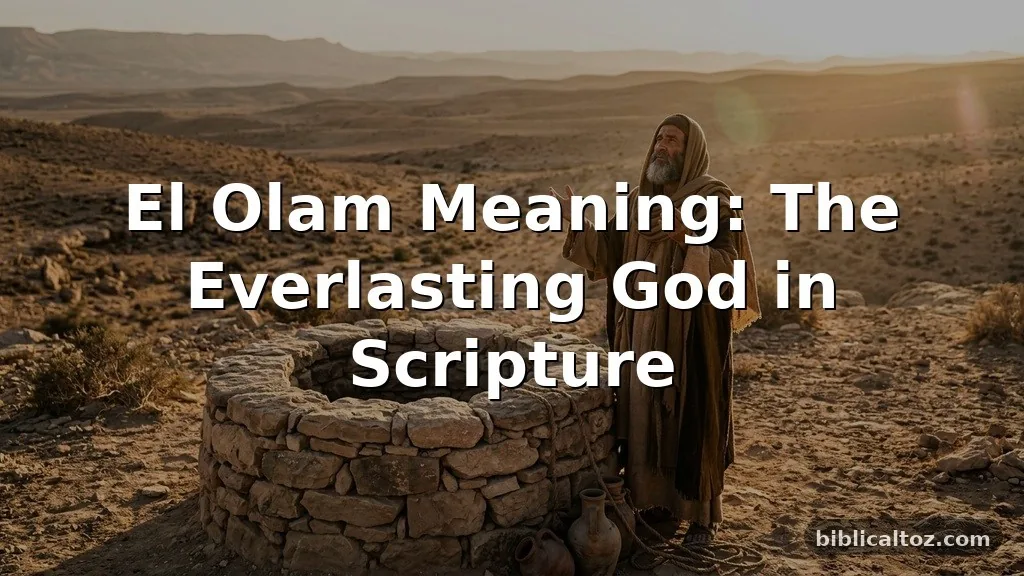El Olam Meaning