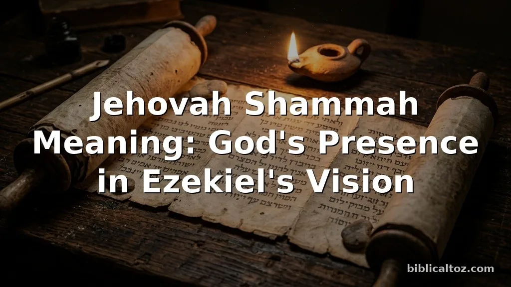 Jehovah Shammah Meaning