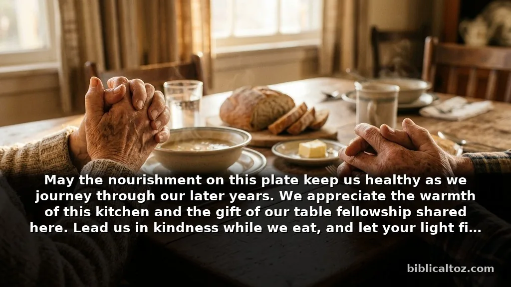 Short prayers for aging parents to say at mealtime