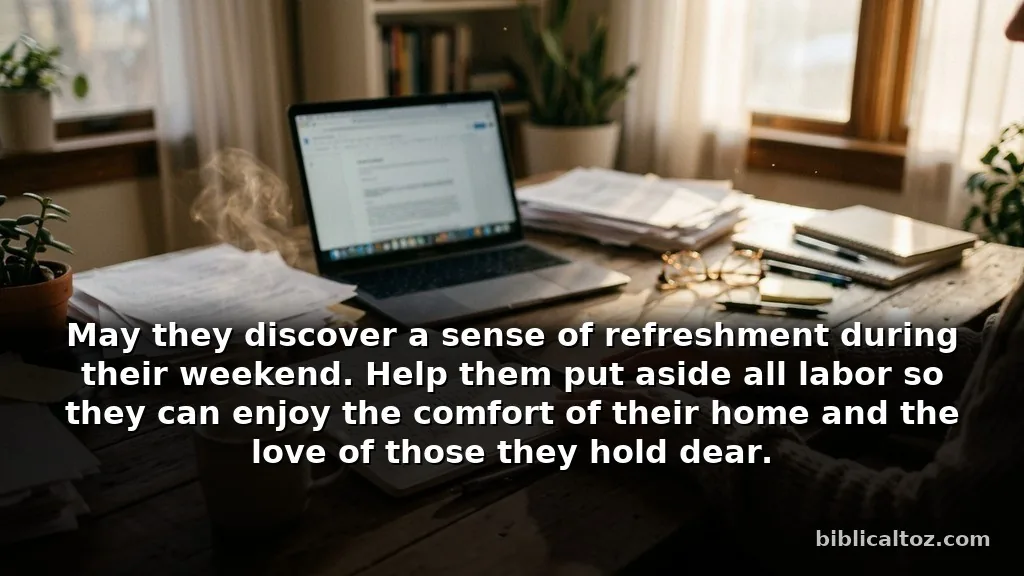 Heartfelt prayers for coworkers struggling with work life balance