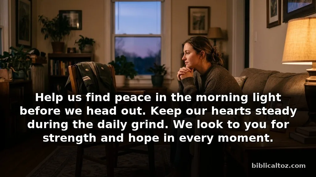 Short prayers for military families to say at home