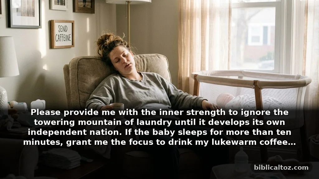 Funny prayers for postpartum recovery for tired parents