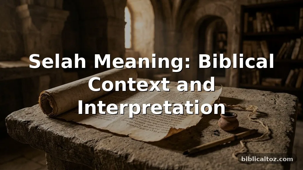 selah meaning