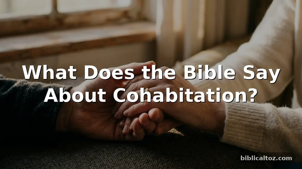 What Does the Bible Say About Cohabitation?