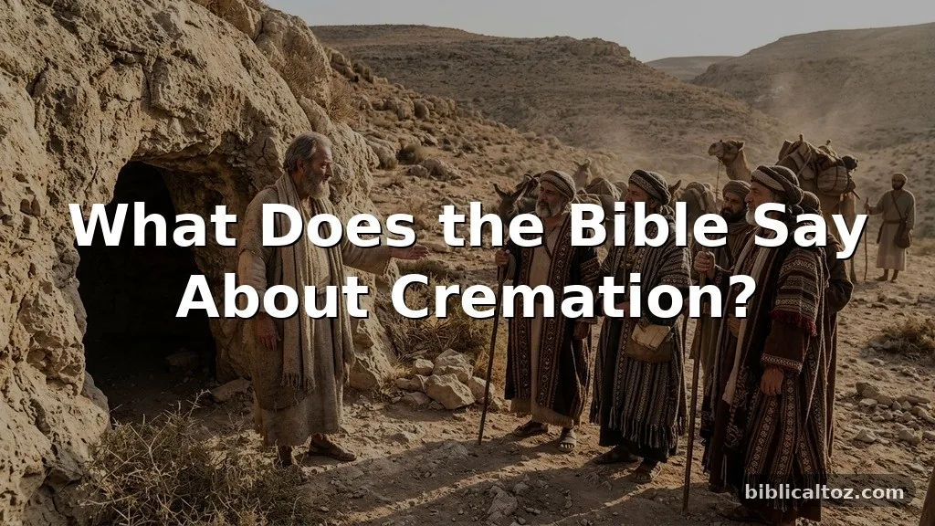 What Does the Bible Say About Cremation?