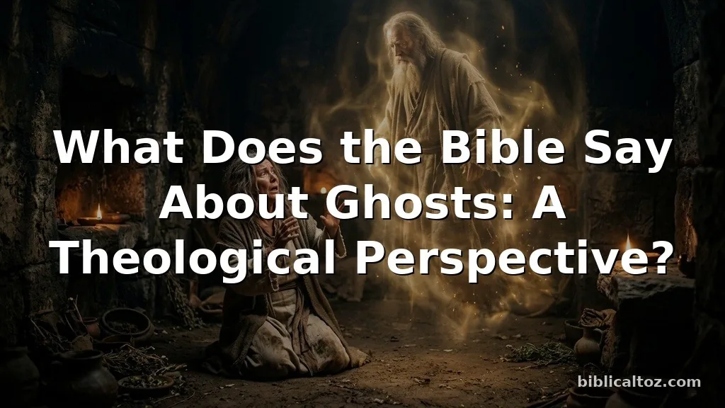 what does the bible say about ghosts
