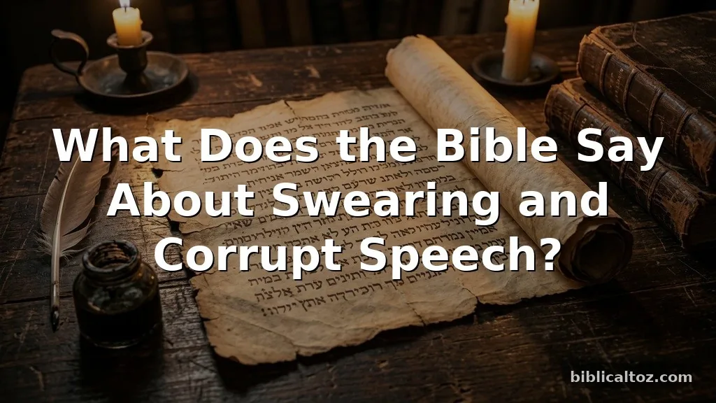 what does the bible say about swearing